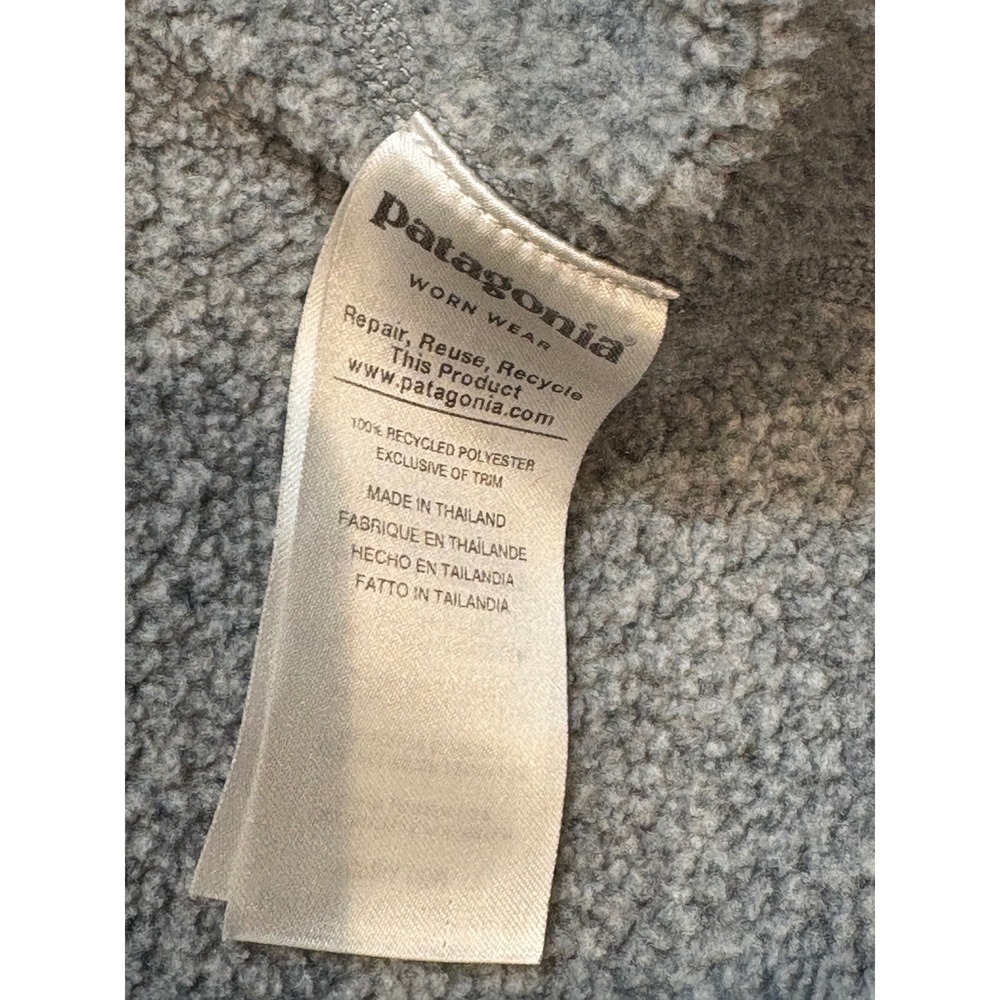 Patagonia Better Sweater 1/4 Zip Fleece Mens Large Grey Pullover 25523 FA19 - Picture 5 of 8